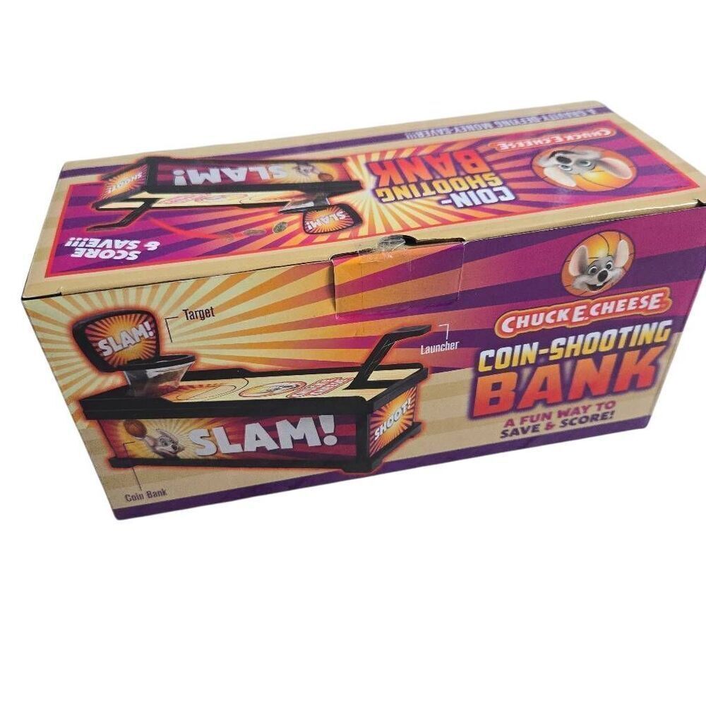 Chuck E Cheese Coin Shooting Money Bank